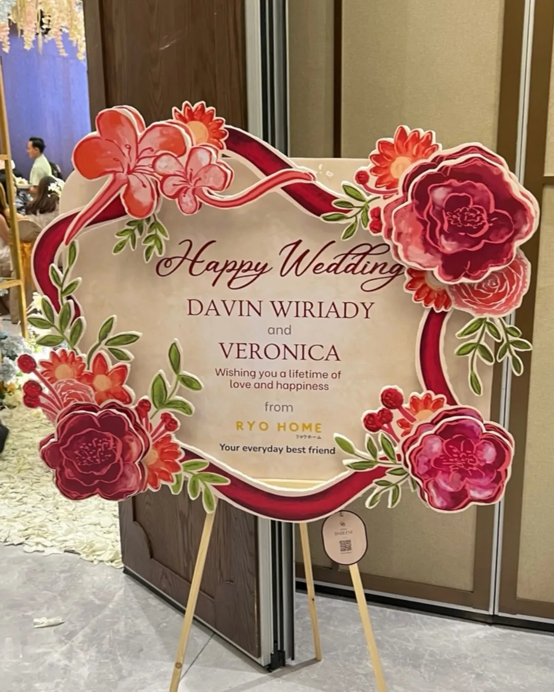 Papan bunga modern elegan
