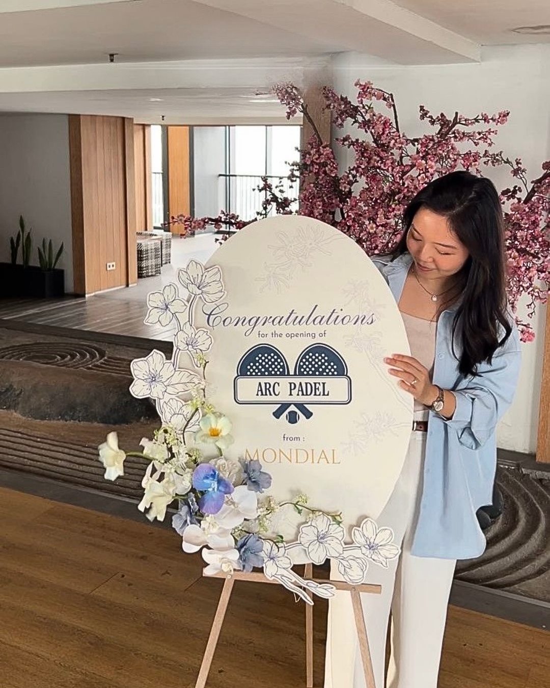 Papan bunga grand opening ARC Padel — Dear Darlene